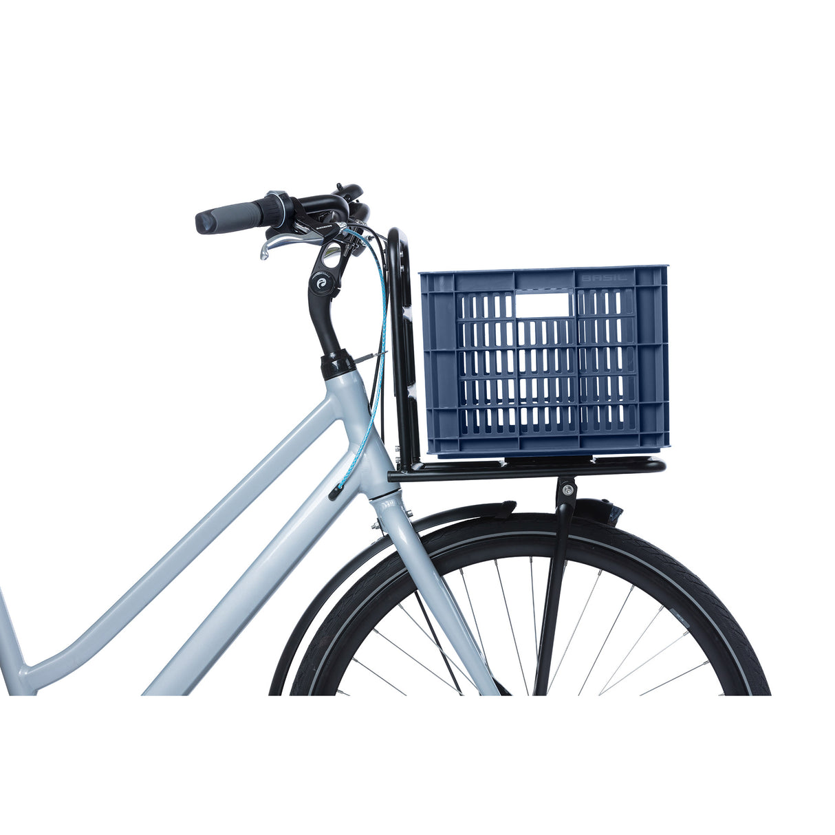 Basil fietskrat M - medium - 29.5 liter - blauw