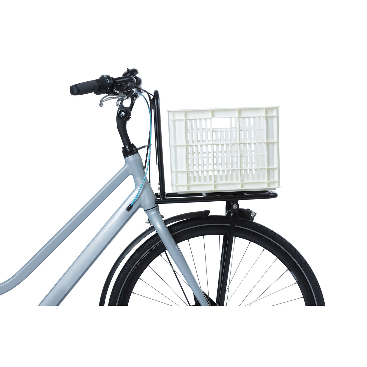Basil fietskrat M - medium - 29.5 liter - wit