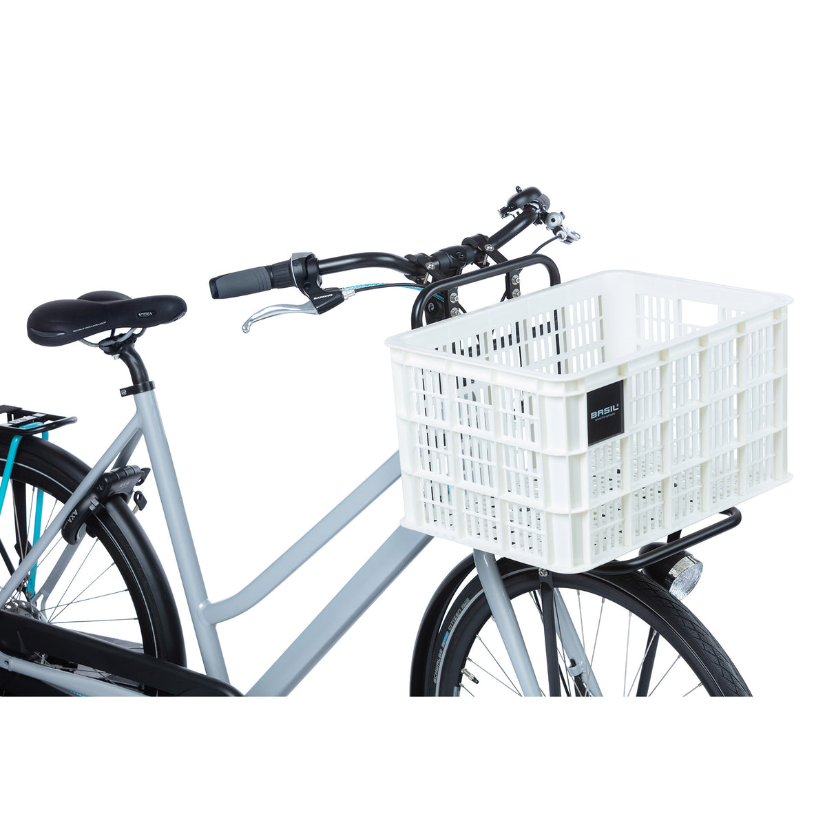 Basil fietskrat L - groot - 40 liter - wit