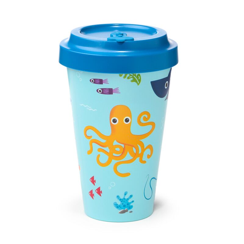 Splosh zeeleven rpet duurzame thermosbeker reismok 400ml