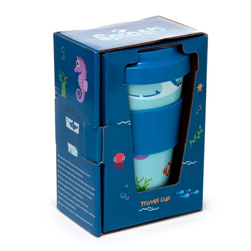 Splosh zeeleven rpet duurzame thermosbeker reismok 400ml