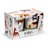 Barks hond set van 2 rpet en bamboe voorraadpotten s m