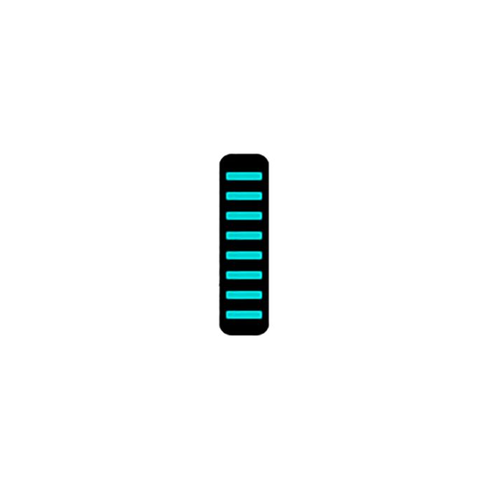Rrp proguard cable tie - front - sticker - standard - turquoise