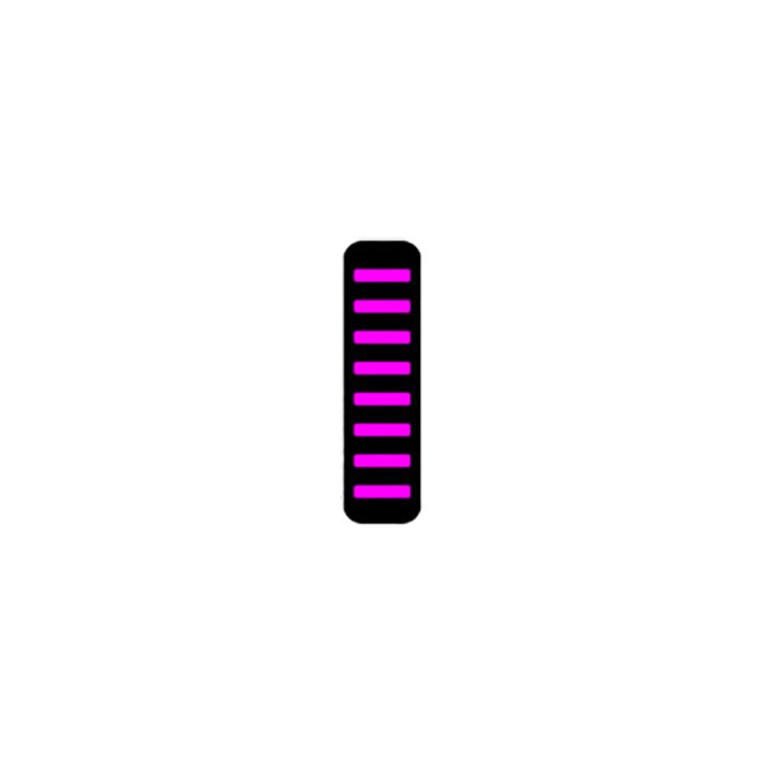 Rrp proguard cable tie - rear - sticker - magenta