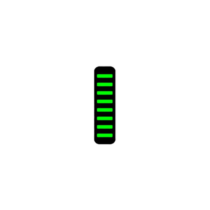 Rrp proguard cable tie - rear - sticker - neon green