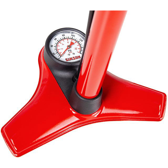 fietspomp Excellent hogedruk 60 cm rood
