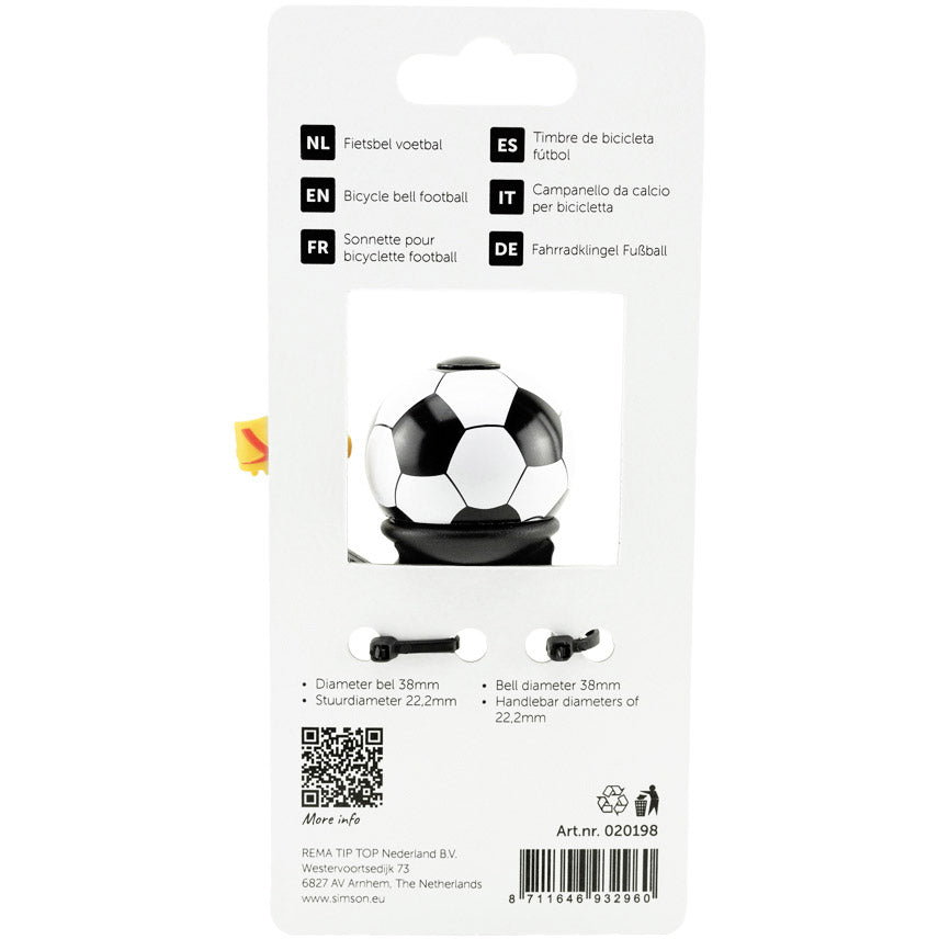 Simson fietsbel voetbal