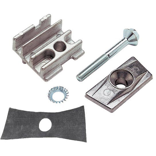 Hebie adapter middenstandaard +bout m10x65mm 69909 zilver