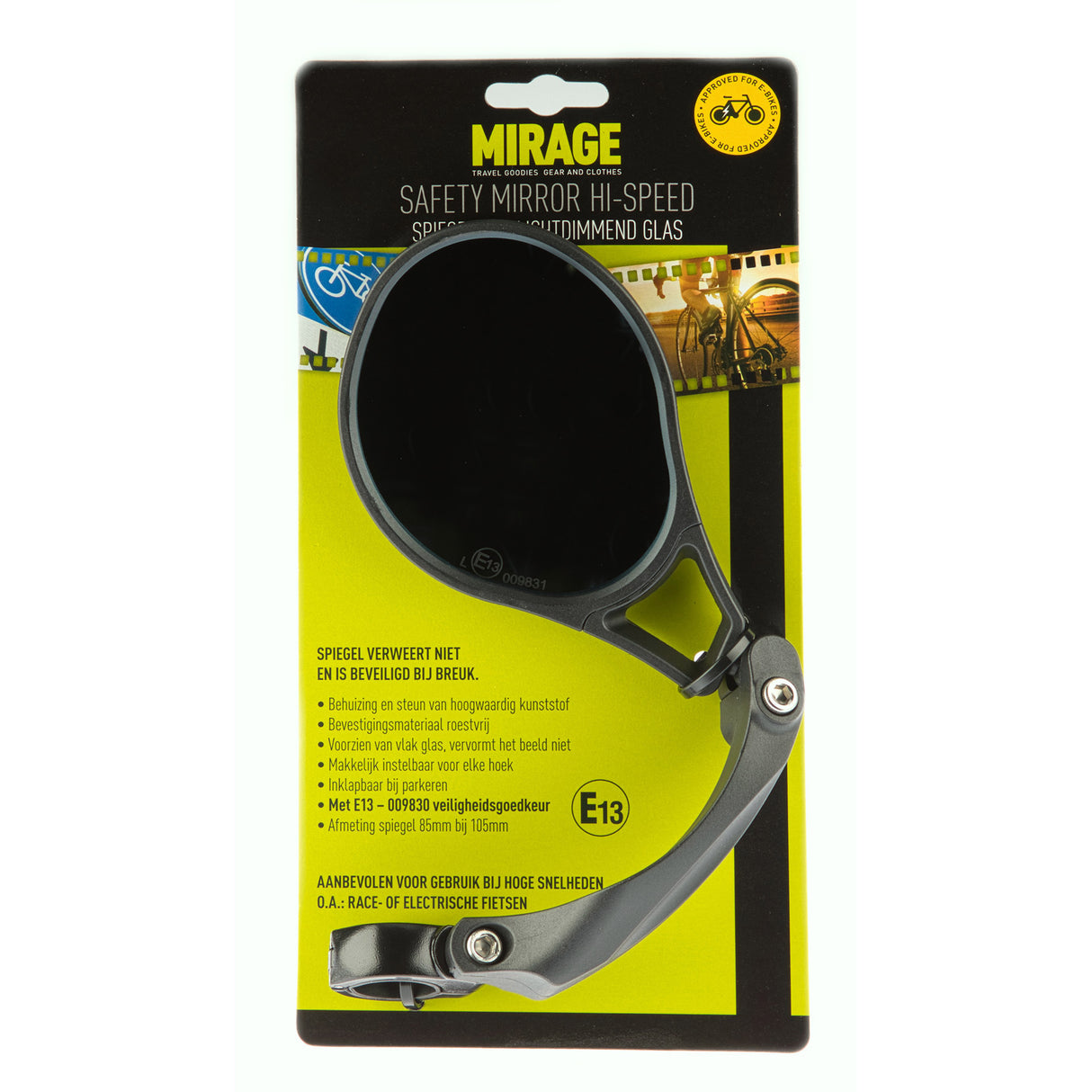 Mirage Spiegel Hi-Speed Links Dimmend Glas (E-13)
