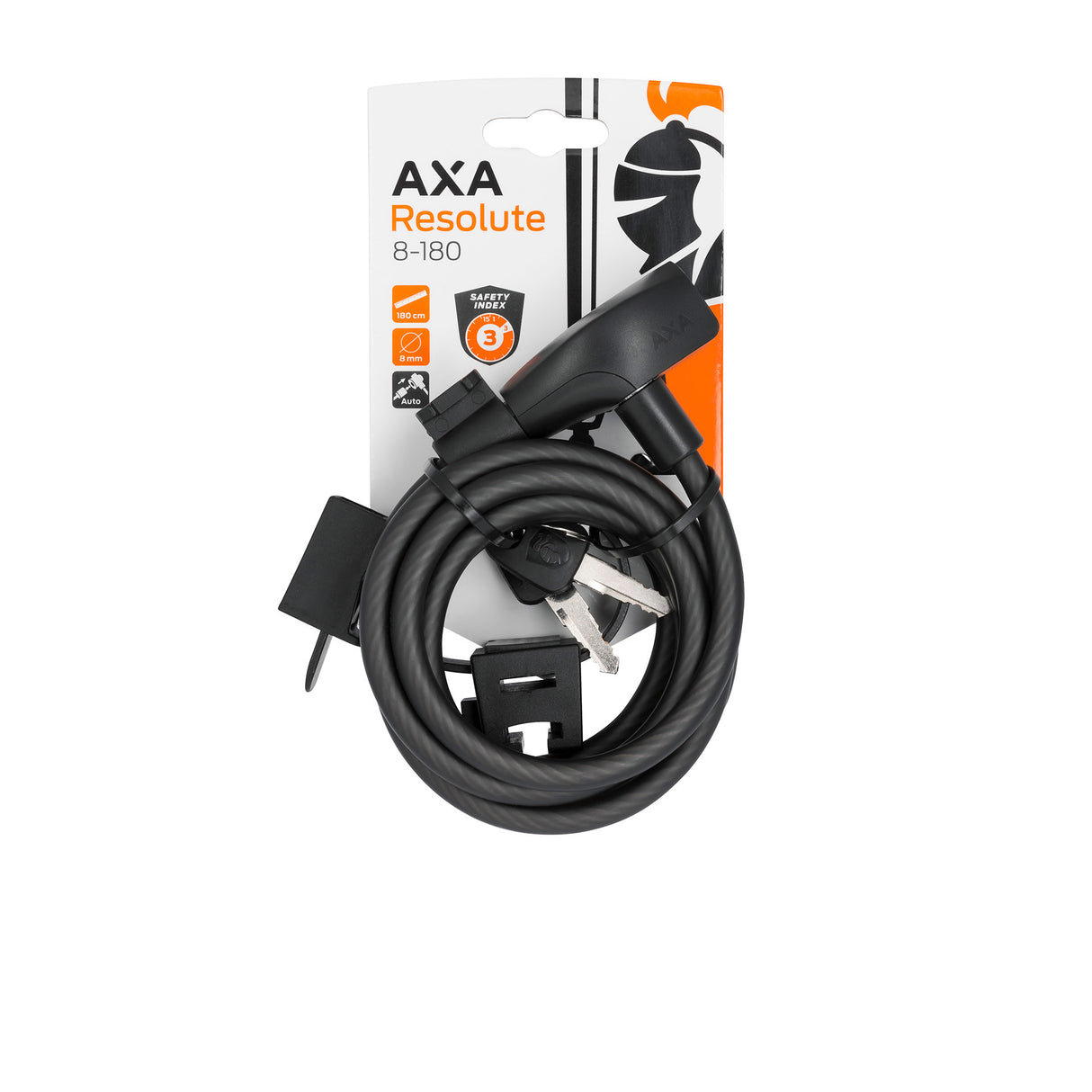 Slot AXA kabelslot Resolute 180cm - Ø 8 mm