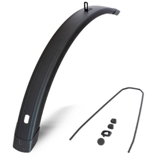 Eurofender voorspatbord tempo vierkant 28 65mm mat zwart
