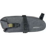 Basil Navigator Storm zadeltas - compacte fietstas - unisex - fiets - zwart