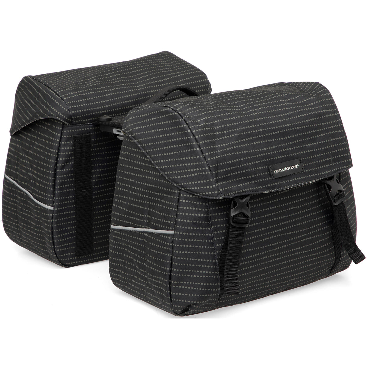 Joli Dubbele Fietstas - MIK Adapter - Waterafstotend - Nomi Black