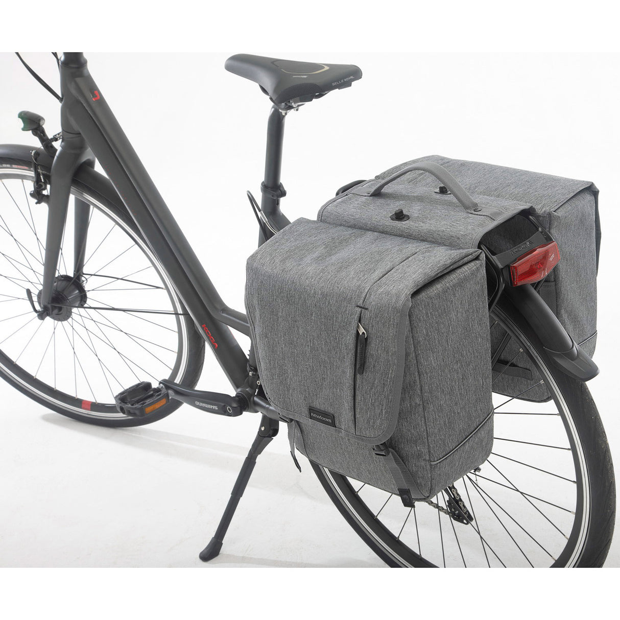 New Looxs Nova Double - Dubbele Fietstas - Grijs