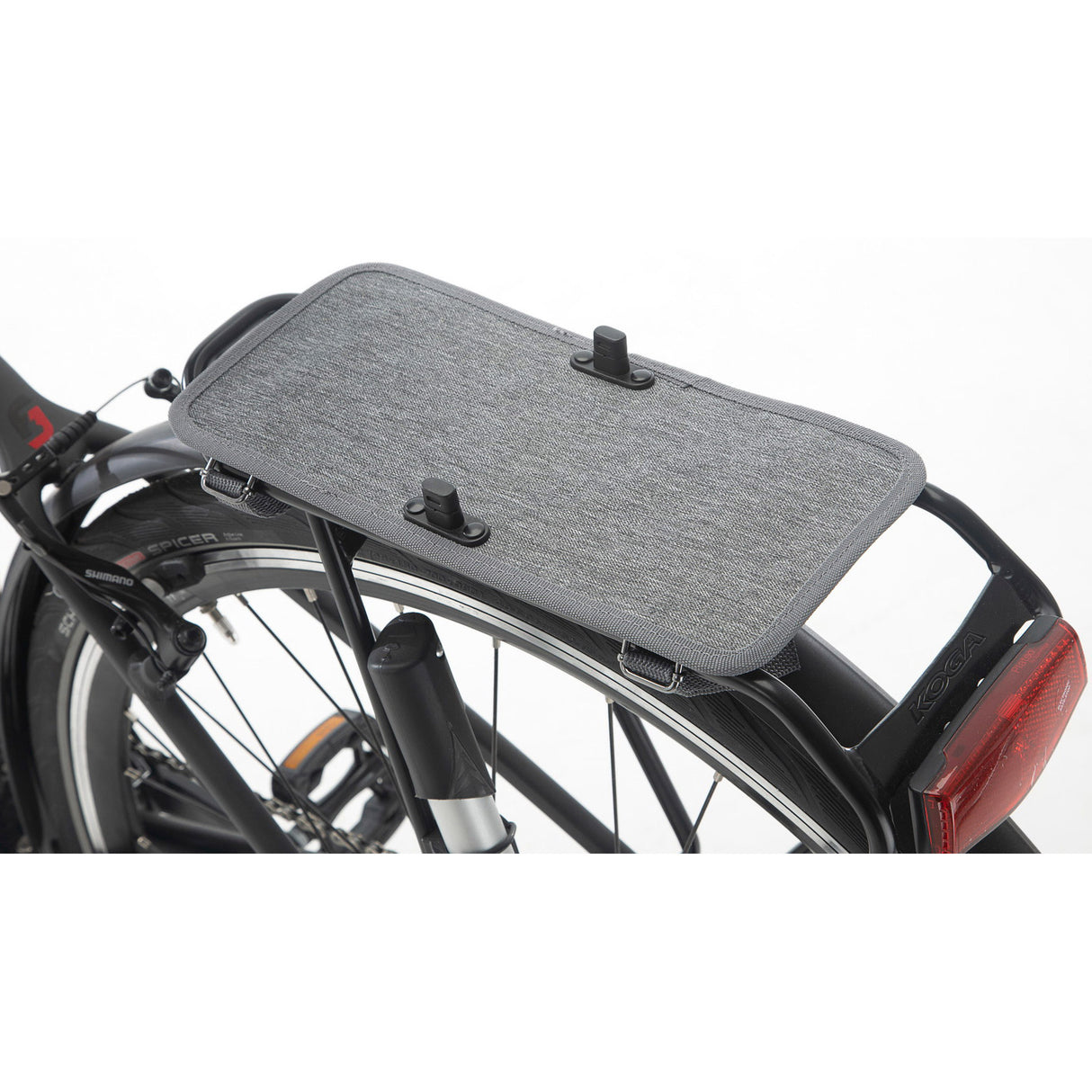 New Looxs Nova Plate - Grijs - Fietsplaat voor Nova Double Afneembare fietstas