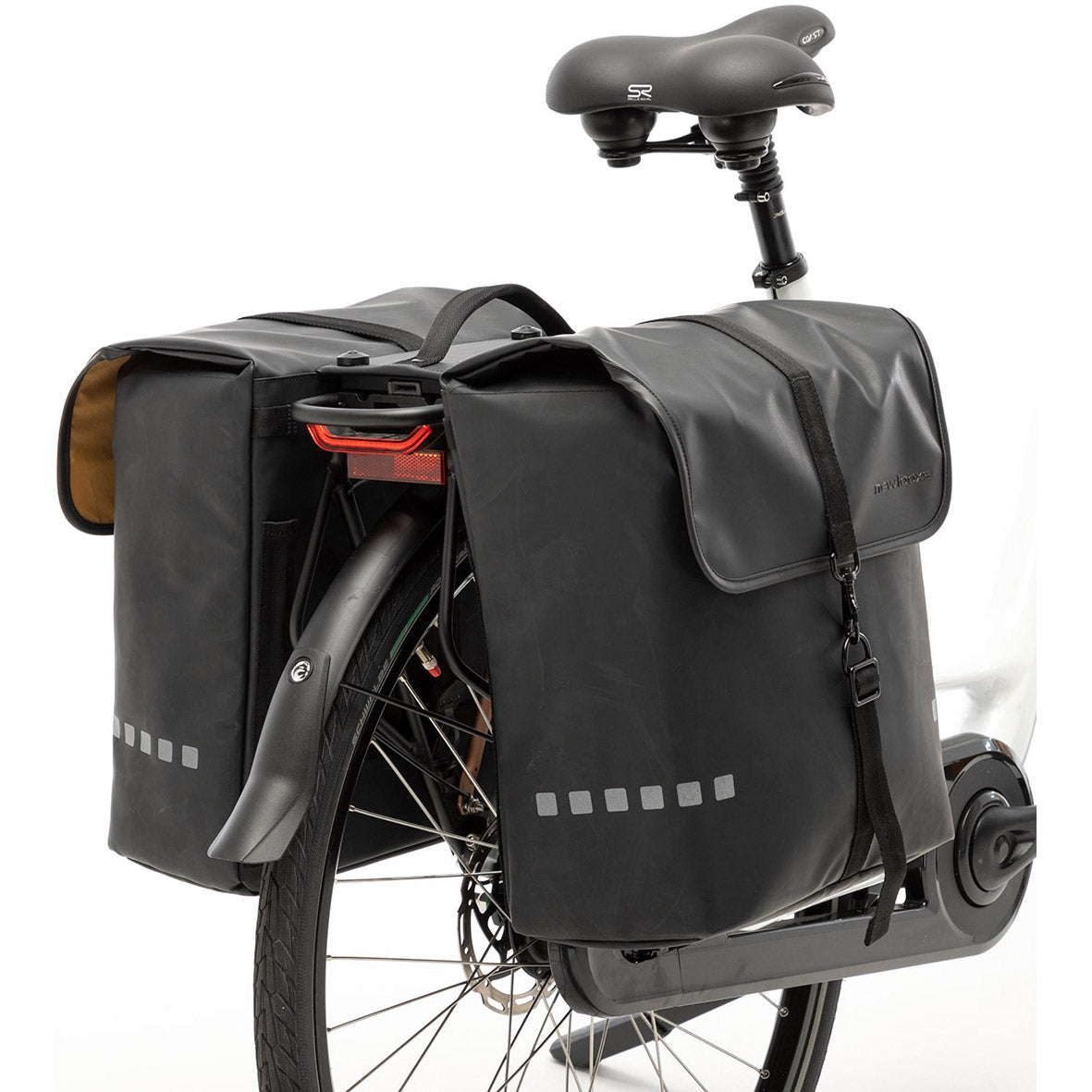New Looxs Odense 224.501mik zwarte dubbele fietstas