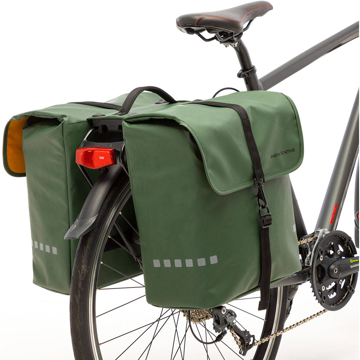 New Looxs Odense Dubbele Fietstas - Groen - 39L