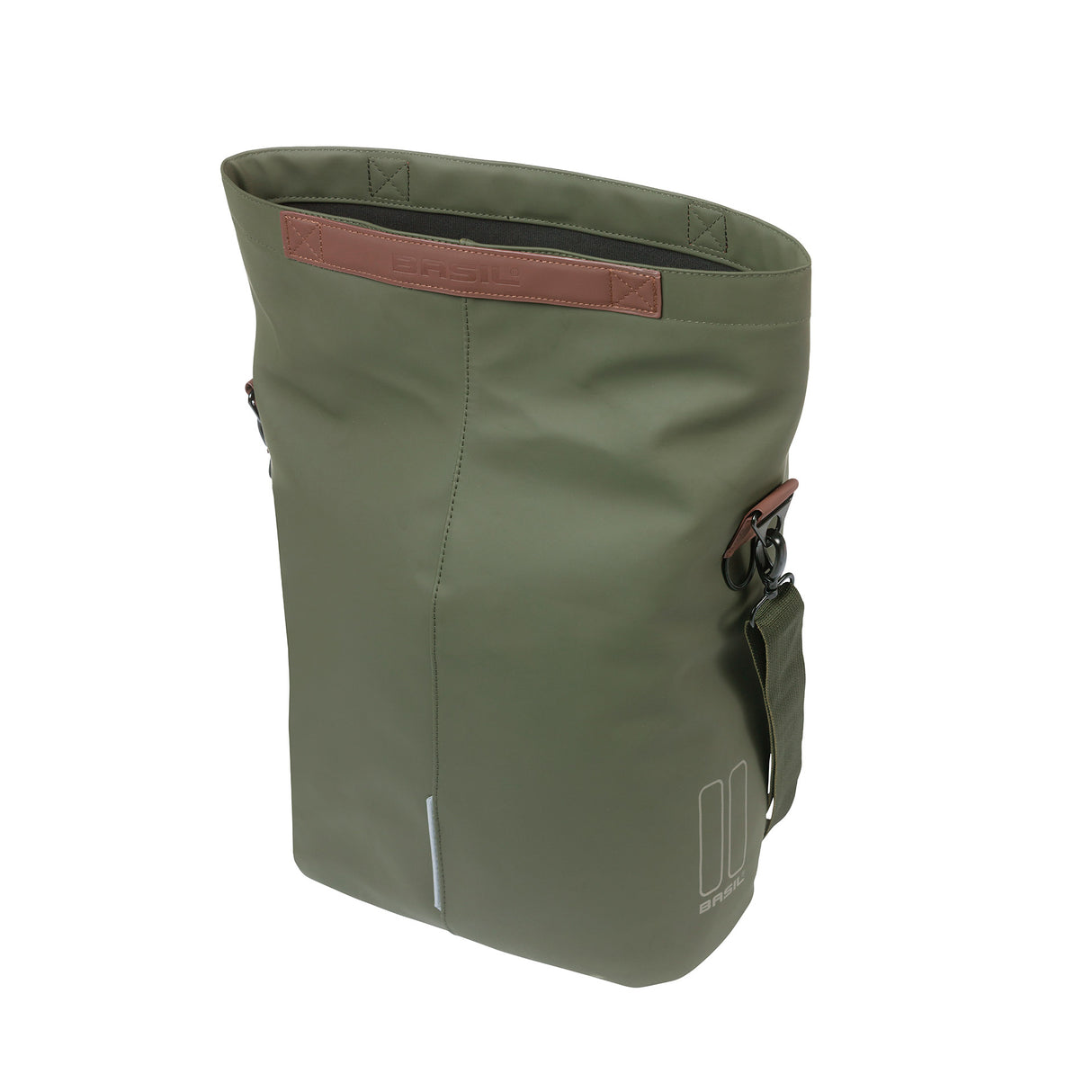 Basil Tas City Shopper Vegan Leather | Moss Green