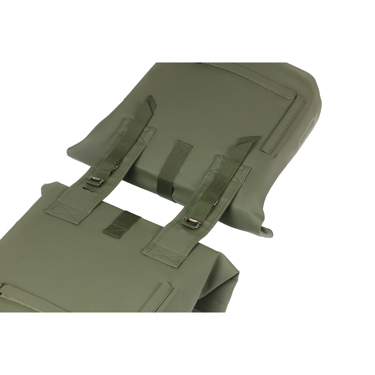 Basil Tas City Dubbel Vegan Leather | Moss Green