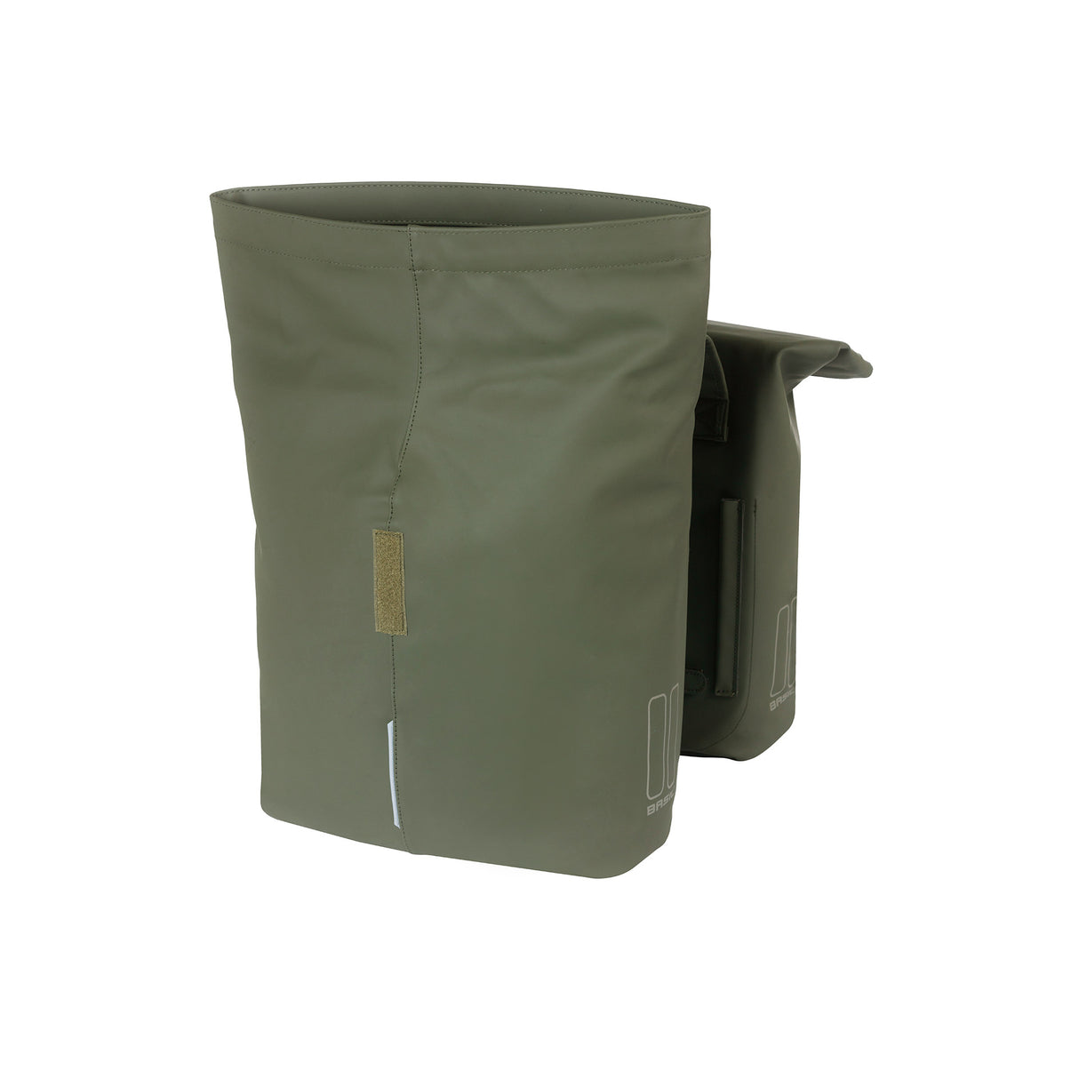 Basil Tas City Dubbel Vegan Leather | Moss Green