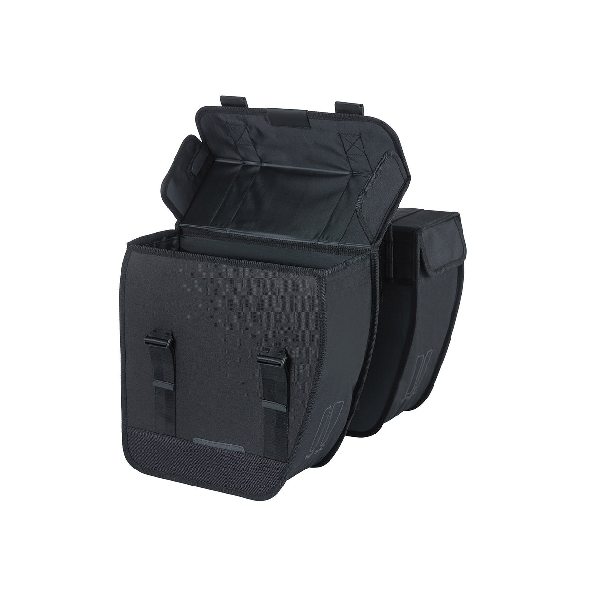 Basil Tour dubbele fietstas - waterafstotend - 28L - zwart