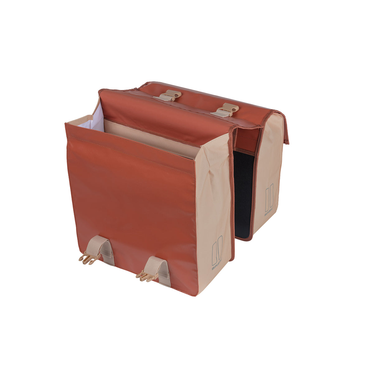 Basil Urban Load dubbele fietstas, rood, waterdicht, 48-53L