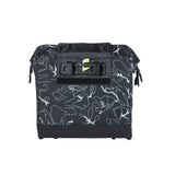 Basil Grand Flower fietsshopper - zwarte waterafstotende tas met laptopvak - 23L