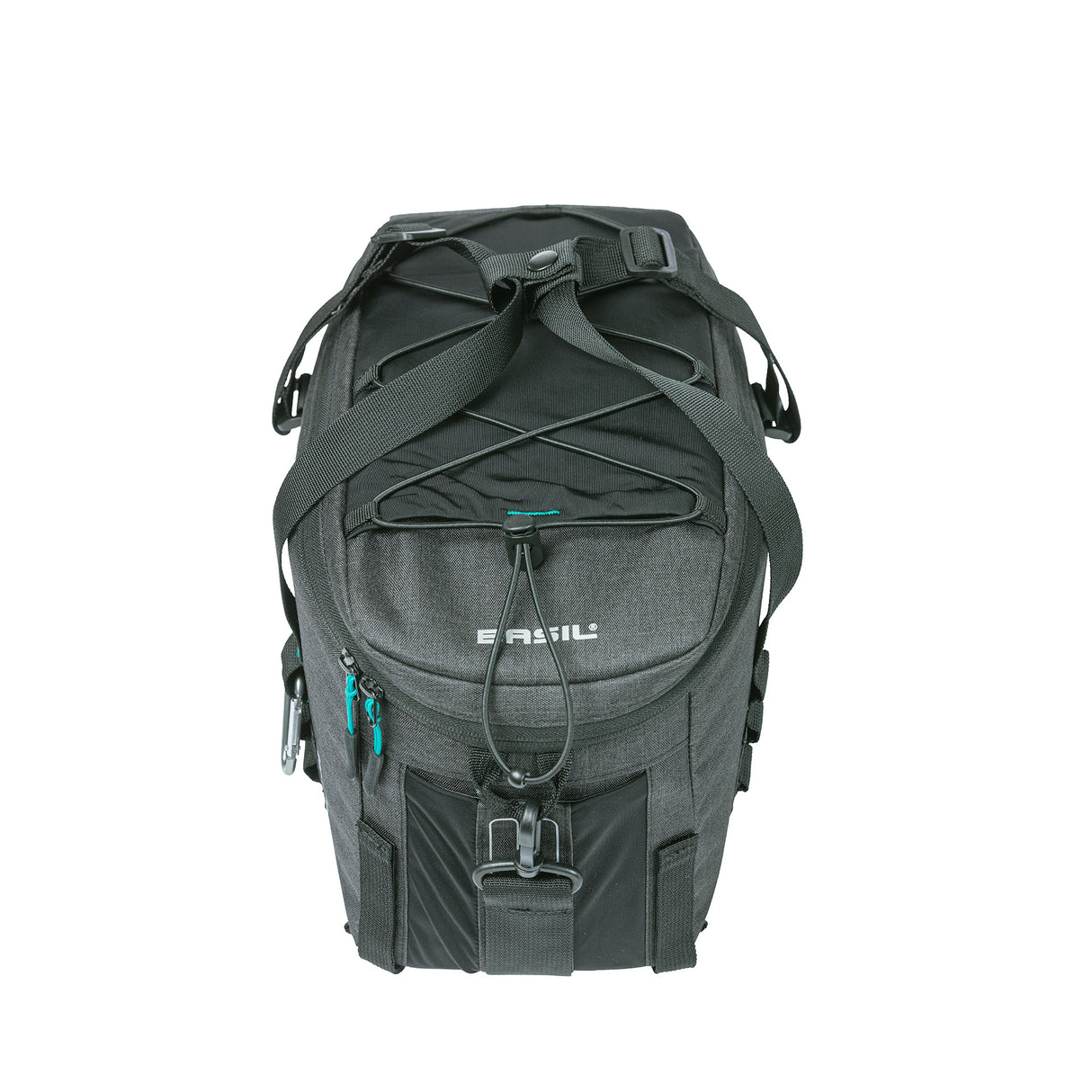 Basil Discovery 365D Bagagedragertas M - Zwart, waterafstotend, 9L, unisex, sportief