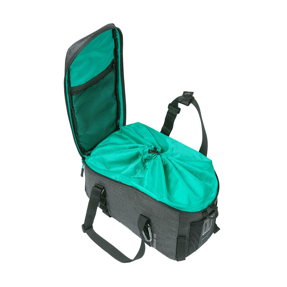 Basil Discovery 365D Bagagedragertas M - Zwart, waterafstotend, 9L, unisex, sportief