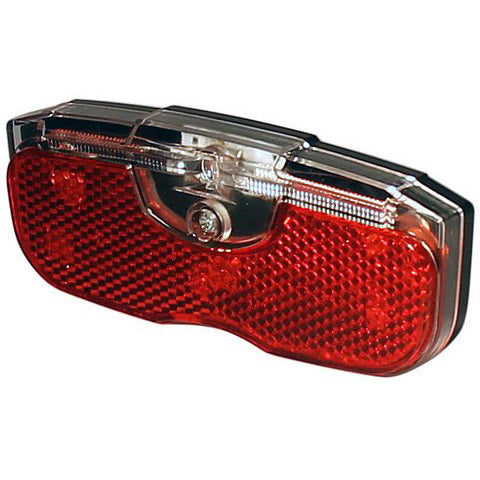 Union LED achterlicht batterij 1x rode LED UN-4450 80mm