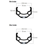 Bobike ryde velg zac 19 28 622 36g 14g cnc alu zwart