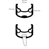 Bobike ryde velg andra 30 28 622 32g 14g disc alu zwart