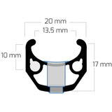Bobike ryde velg rigida chrina 28 622 36g cnc alu zwart