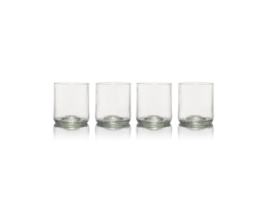 Rebottled glazen - short tumbler - 4-pack - clear