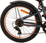 Volare Rocky Kinderfiets - 20 inch - Grijs Oranje - 6 versnellingen - Prime Collection