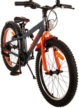 Volare Rocky Kinderfiets - 20 inch - Grijs Oranje - 6 versnellingen - Prime Collection