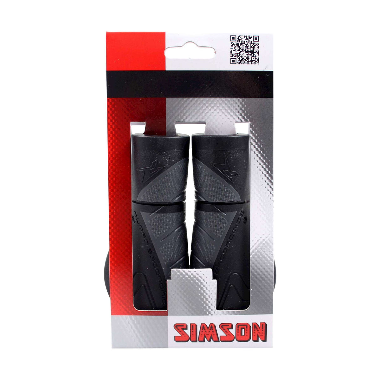Simson Handvatten Ergonomics zwart-antraciet - Ergonomische peddelvorm, optimale drukverdeling, extra steun, geschikt voor fietsen met zonder gripshift versnelling #Simson #Handvatten #Ergonomics #zwart-antraciet