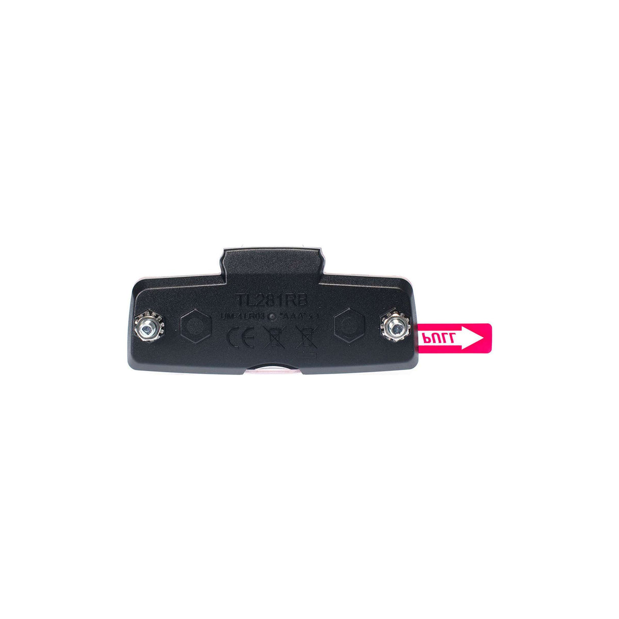 achterlicht Block led batterij bagagedrager rood