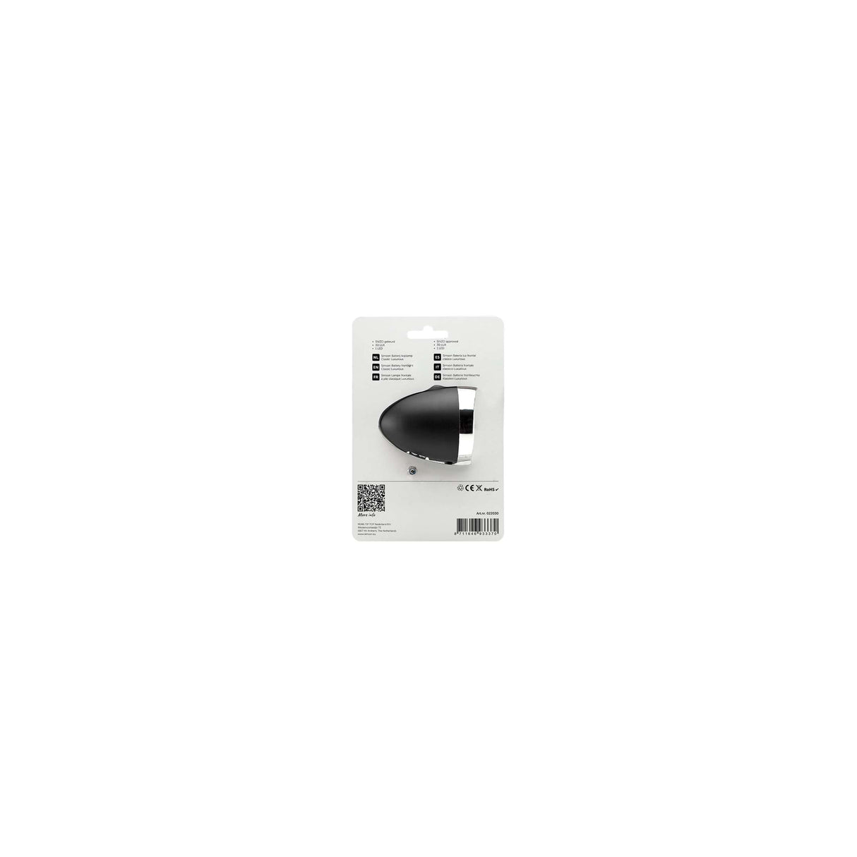 Simson koplamp luxurious classic 30lux zwart