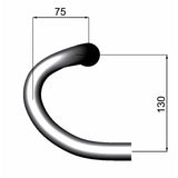 Deda stuurbocht zero-100 buitenmaats 46cm zwart