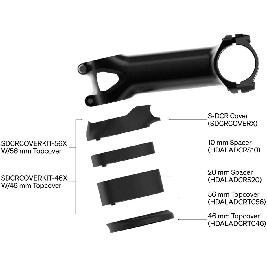 Dedacciai deda balhoofdstel s-dcr 56mm voor zero2 en zero1