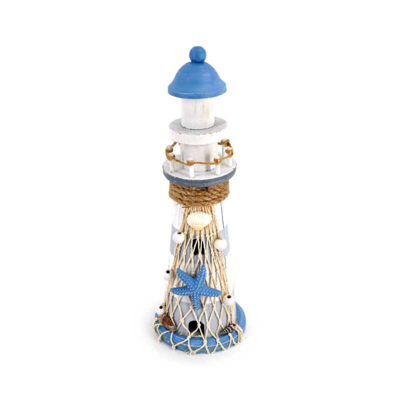 Strandsouvenir - vuurtoren blauw ster
