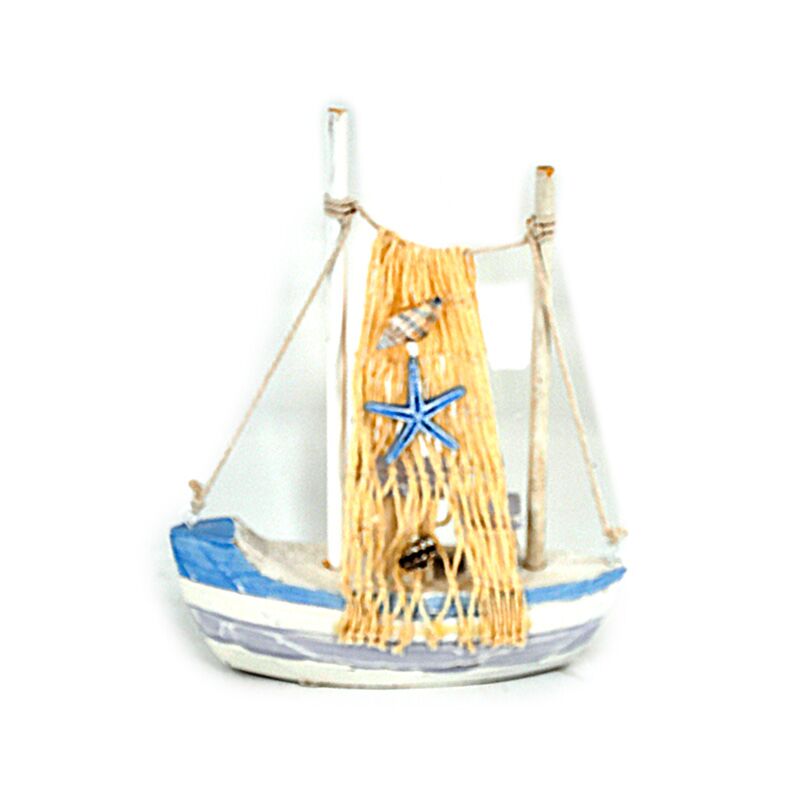 Strandsouvenir - zeilboot blauw ster