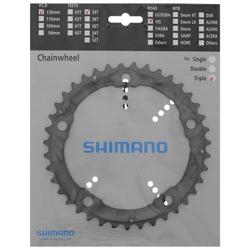 Shimano kettingblad 105 10V triple Y1M498010 39T FC-5703