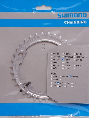 Shimano blad 34t 105 10 11v compact 110mm y1ph34010