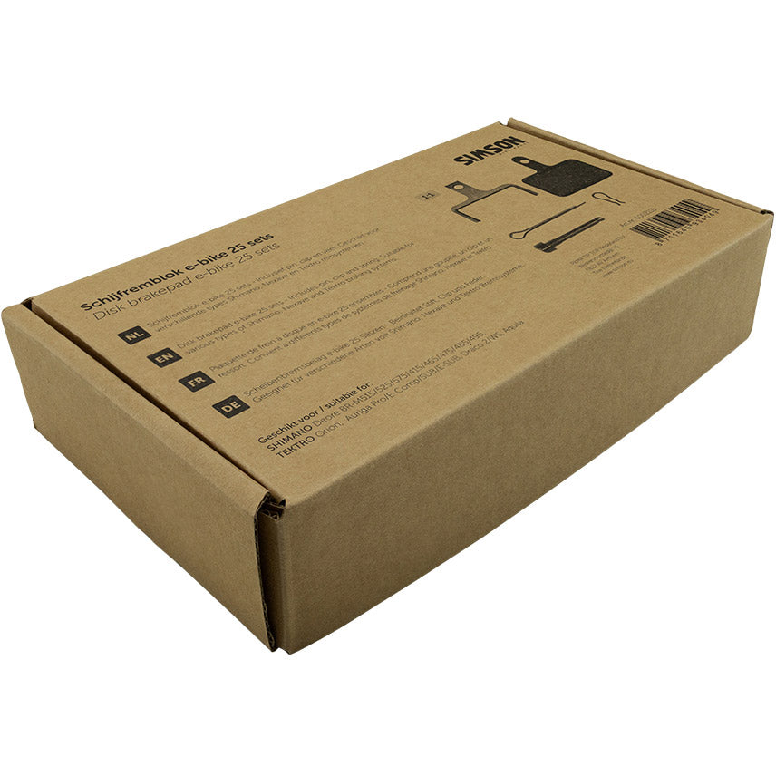 Simson schijfremblok e-bike shimano tektro bulk (25 sets)