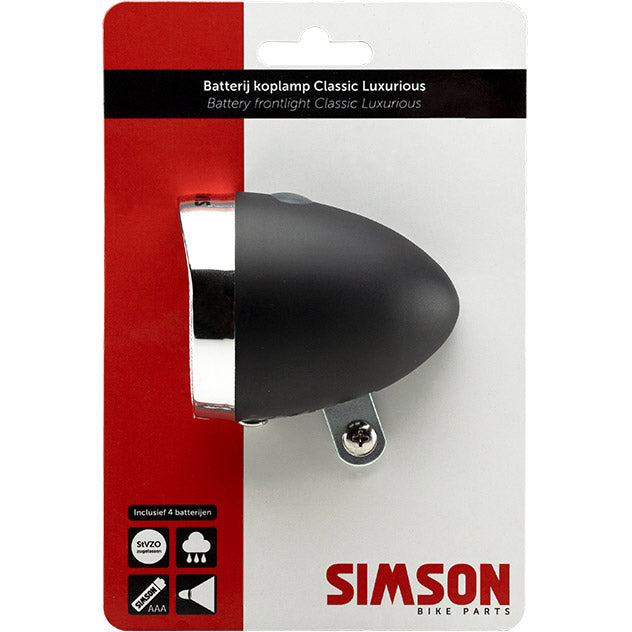 Simson werkplaatsdoos koplamp classic luxurious zwart (p10)