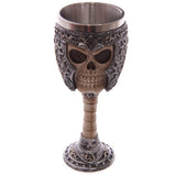 Strijder schedel gothic decoratieve kelk
