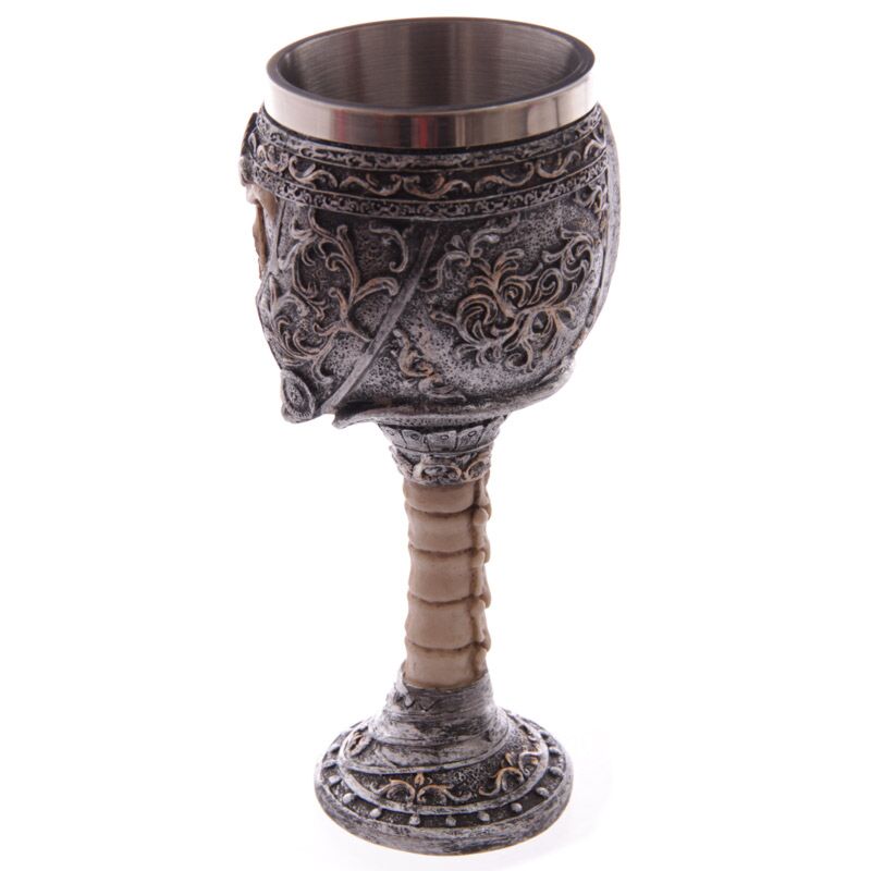 Strijder schedel gothic decoratieve kelk