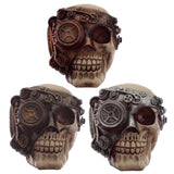 Steampunk schedel hoofd woonaccessoire
